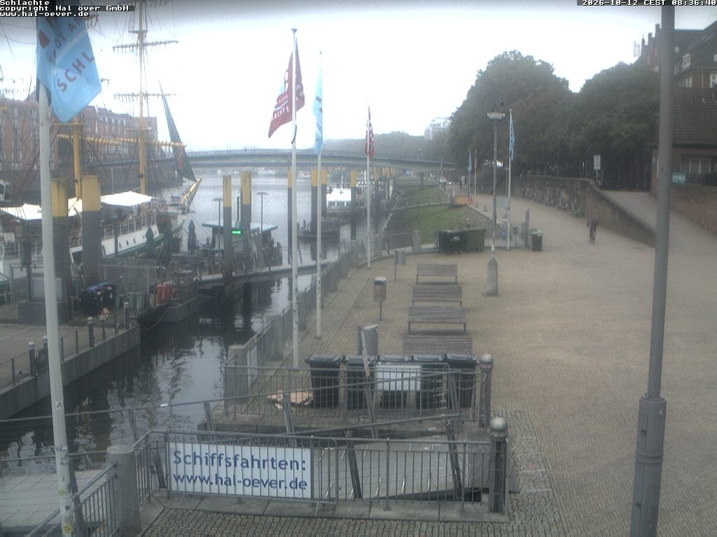 Archiv Foto Webcam Weserpromenade Schlachte Bremen