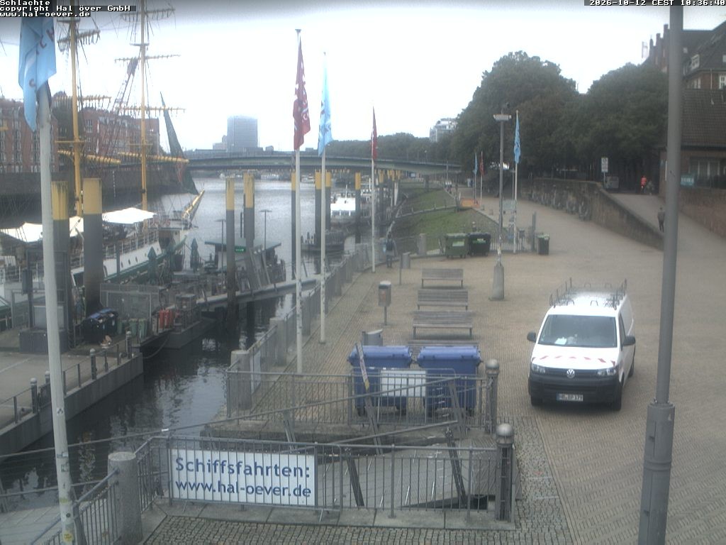 Archiv Foto Webcam Weserpromenade Schlachte Bremen