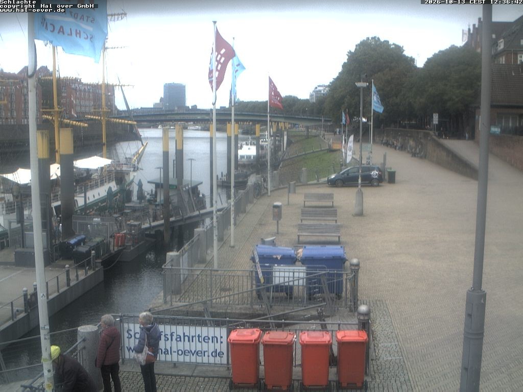 Archiv Foto Webcam Weserpromenade Schlachte Bremen