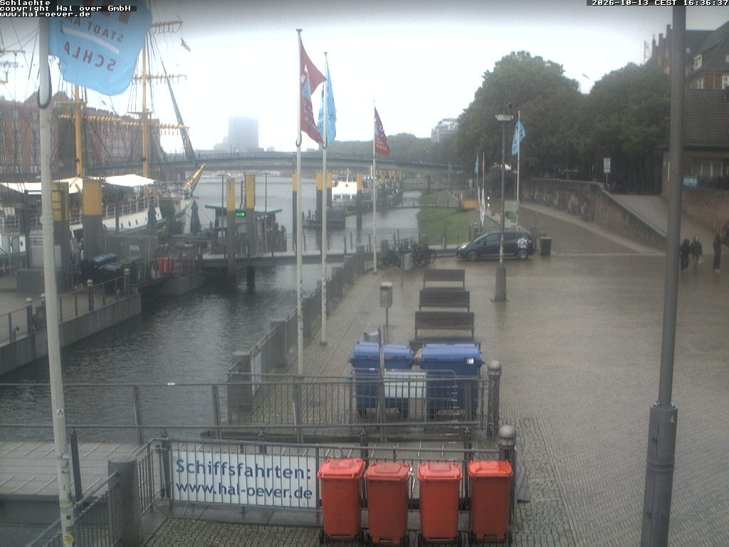 Archiv Foto Webcam Weserpromenade Schlachte Bremen