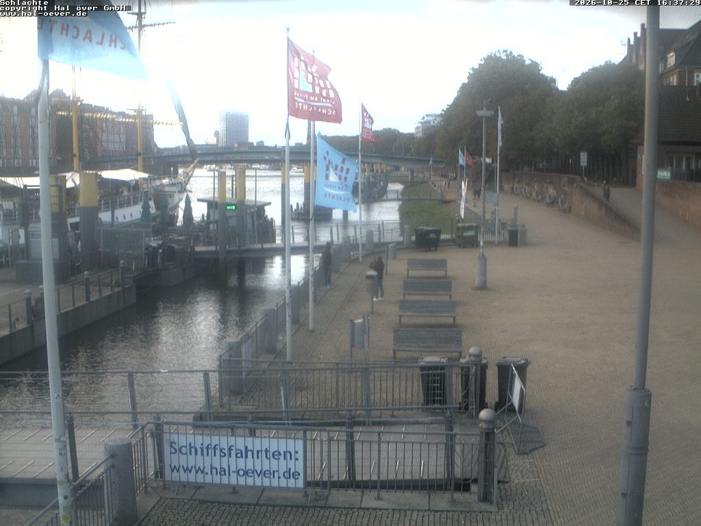 Archiv Foto Webcam Weserpromenade Schlachte Bremen