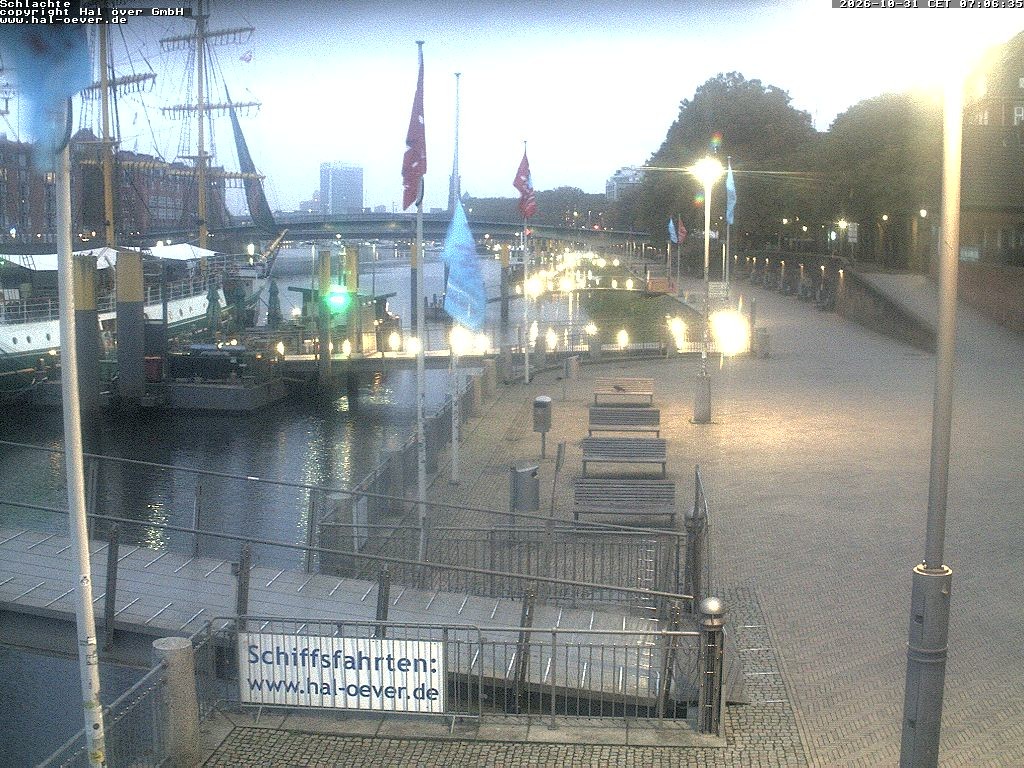Archiv Foto Webcam Weserpromenade Schlachte Bremen
