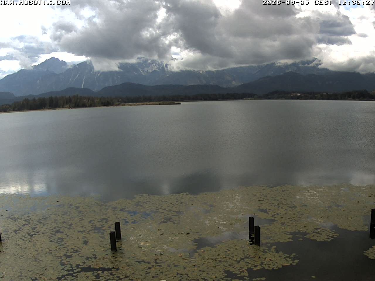 Archived image Webcam Hopfensee: View from Restaurant Fischerhütte