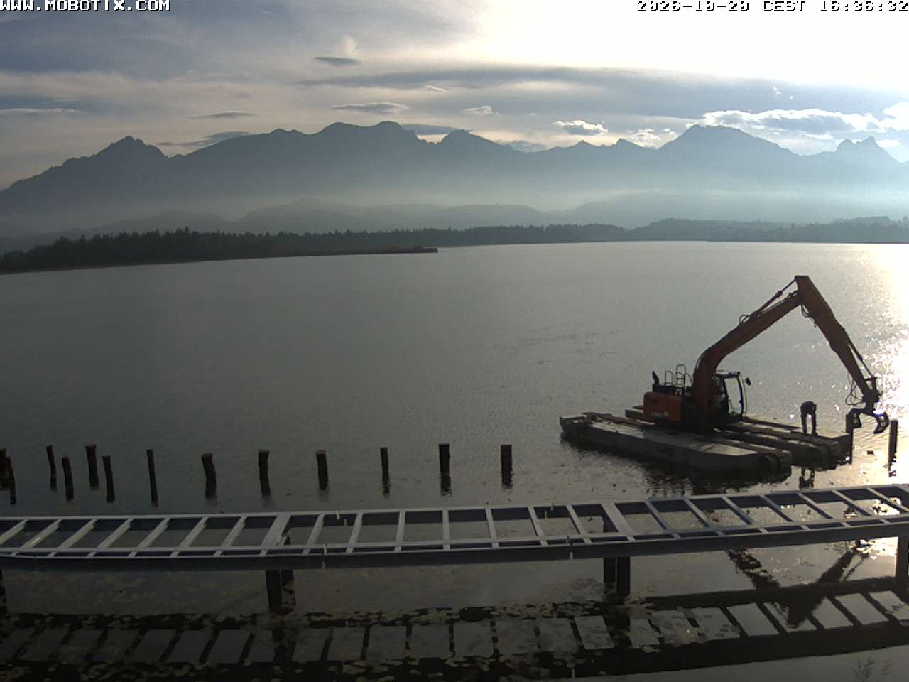 Archiv Foto Webcam Restaurant Fischerhütte am Hopfensee