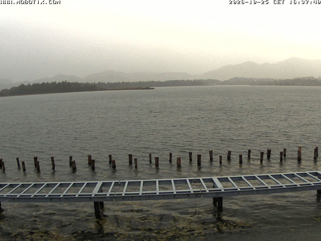Archived image Webcam Hopfensee: View from Restaurant Fischerhütte