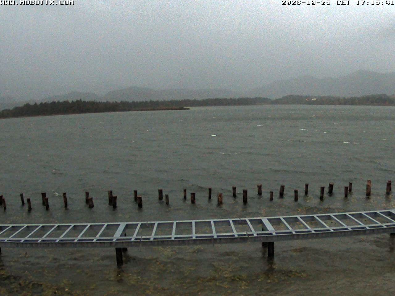 Archived image Webcam Hopfensee: View from Restaurant Fischerhütte