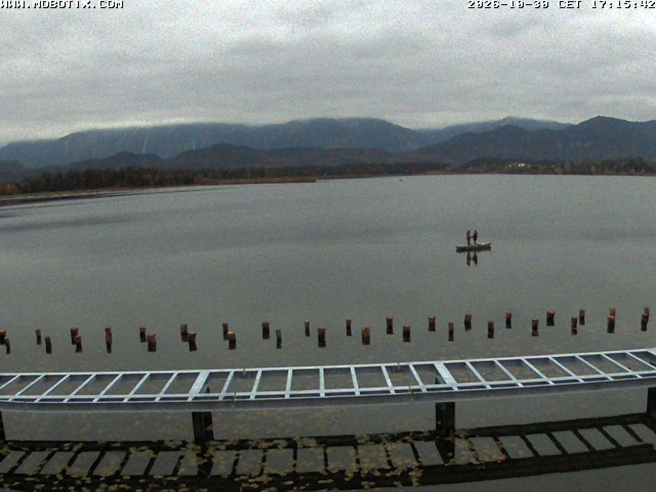 Archived image Webcam Hopfensee: View from Restaurant Fischerhütte