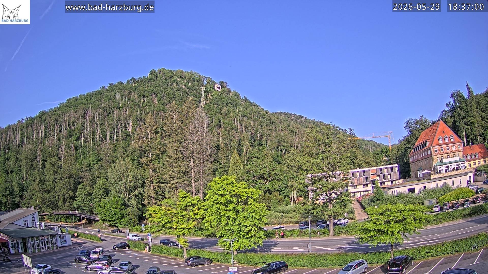 Archiv Foto Webcam Bad Harzburg - Burgberg Seilbahn