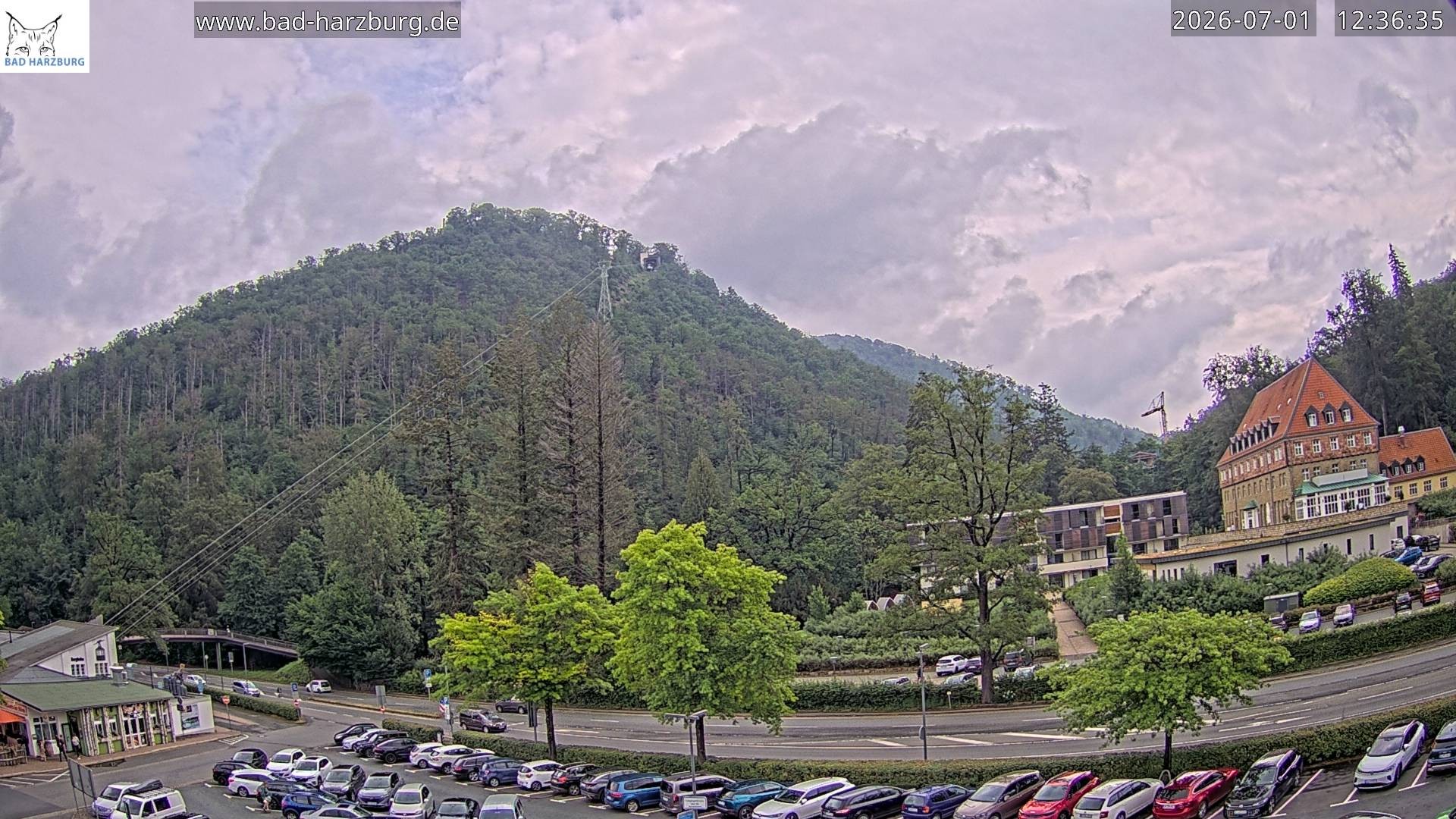 Archiv Foto Webcam Bad Harzburg - Burgberg Seilbahn