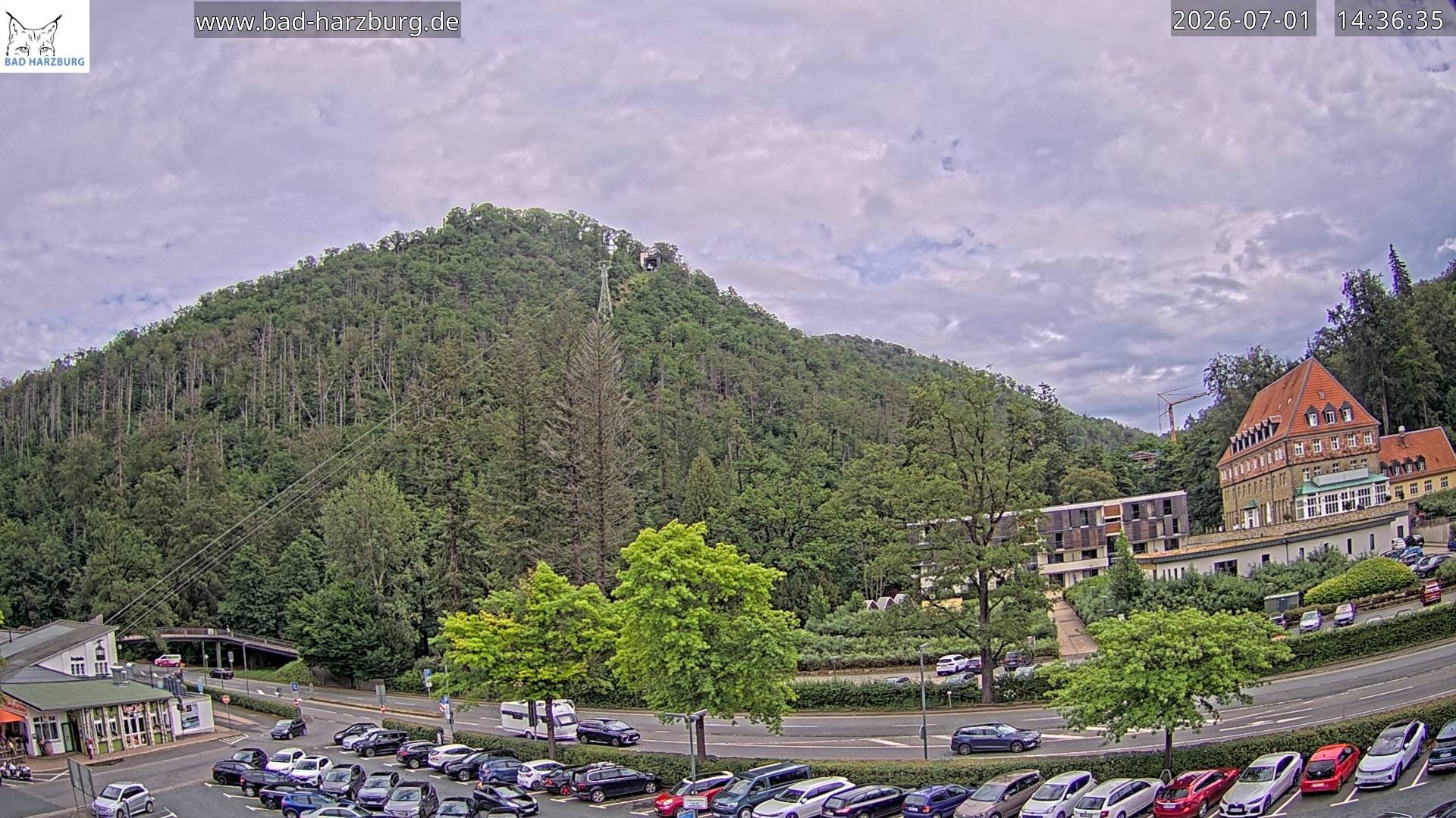 Archiv Foto Webcam Bad Harzburg - Burgberg Seilbahn