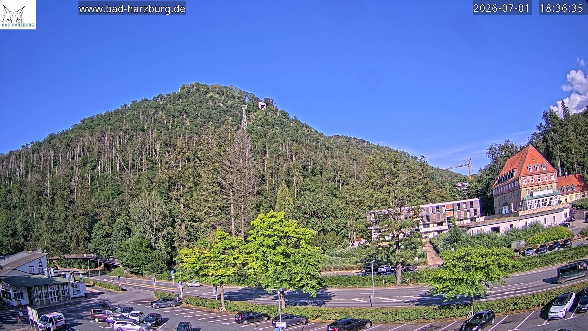 Archiv Foto Webcam Bad Harzburg - Burgberg Seilbahn