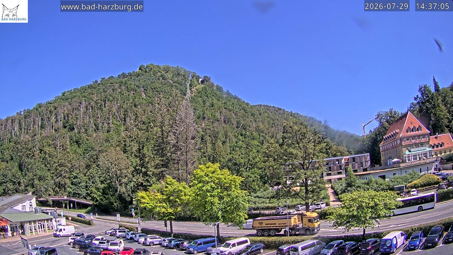 Archiv Foto Webcam Bad Harzburg - Burgberg Seilbahn