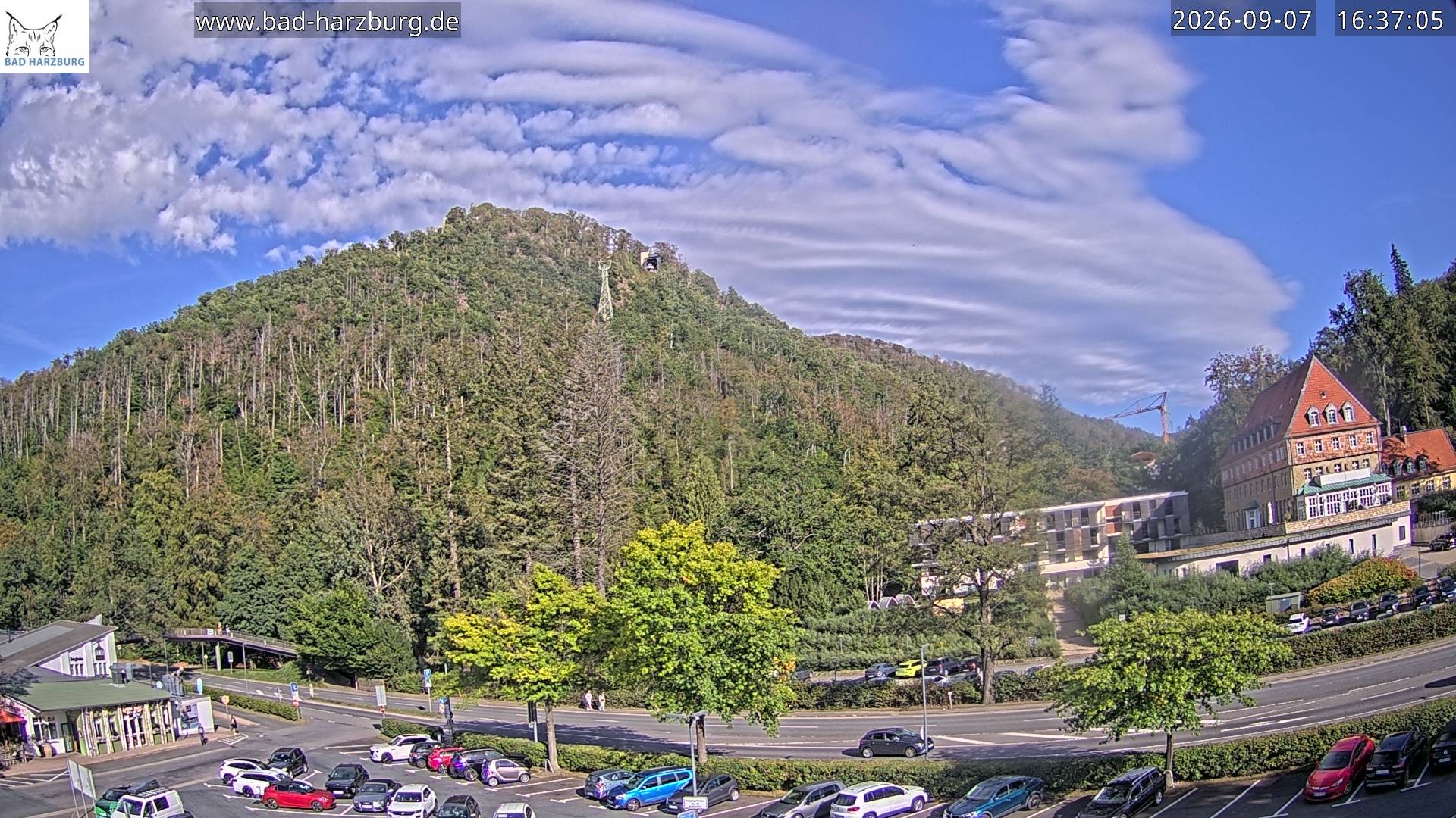 Archiv Foto Webcam Bad Harzburg - Burgberg Seilbahn