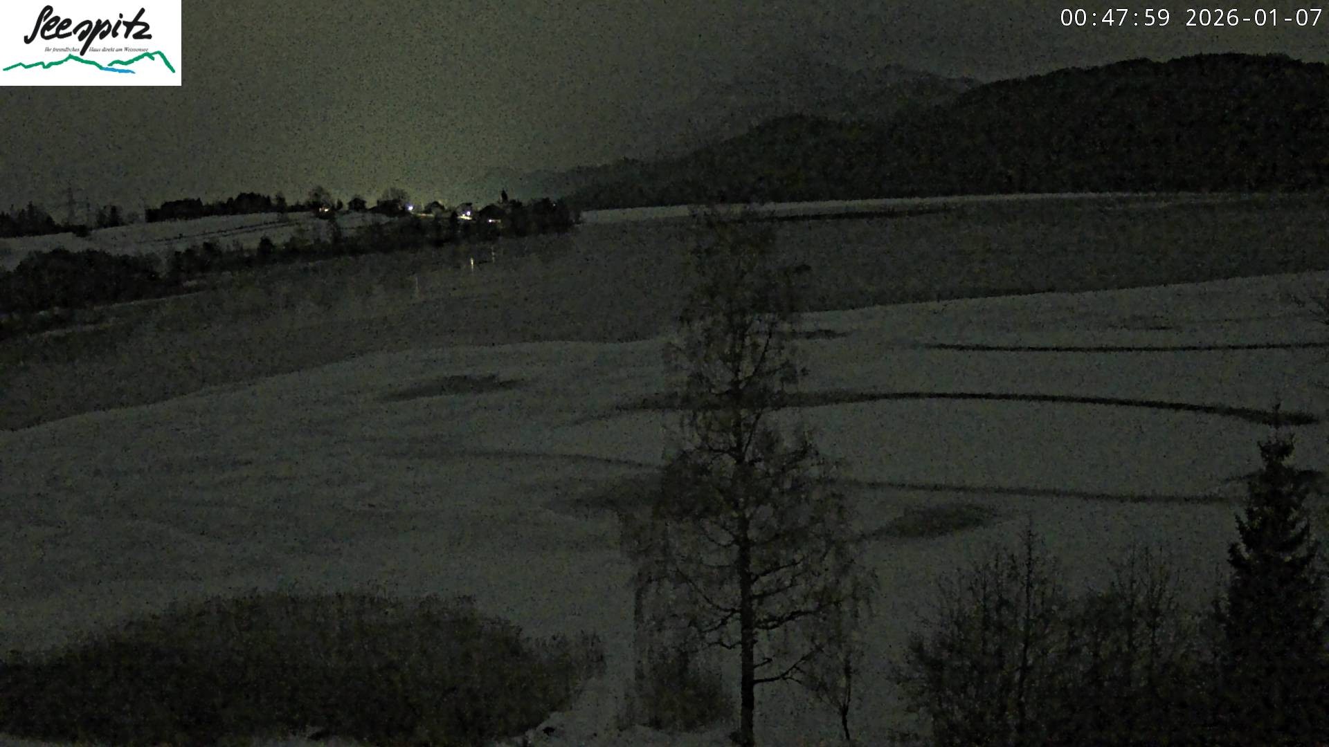 Archiv Foto Webcam Füssen: Blick auf den Weißensee vom Hotel Seespitz