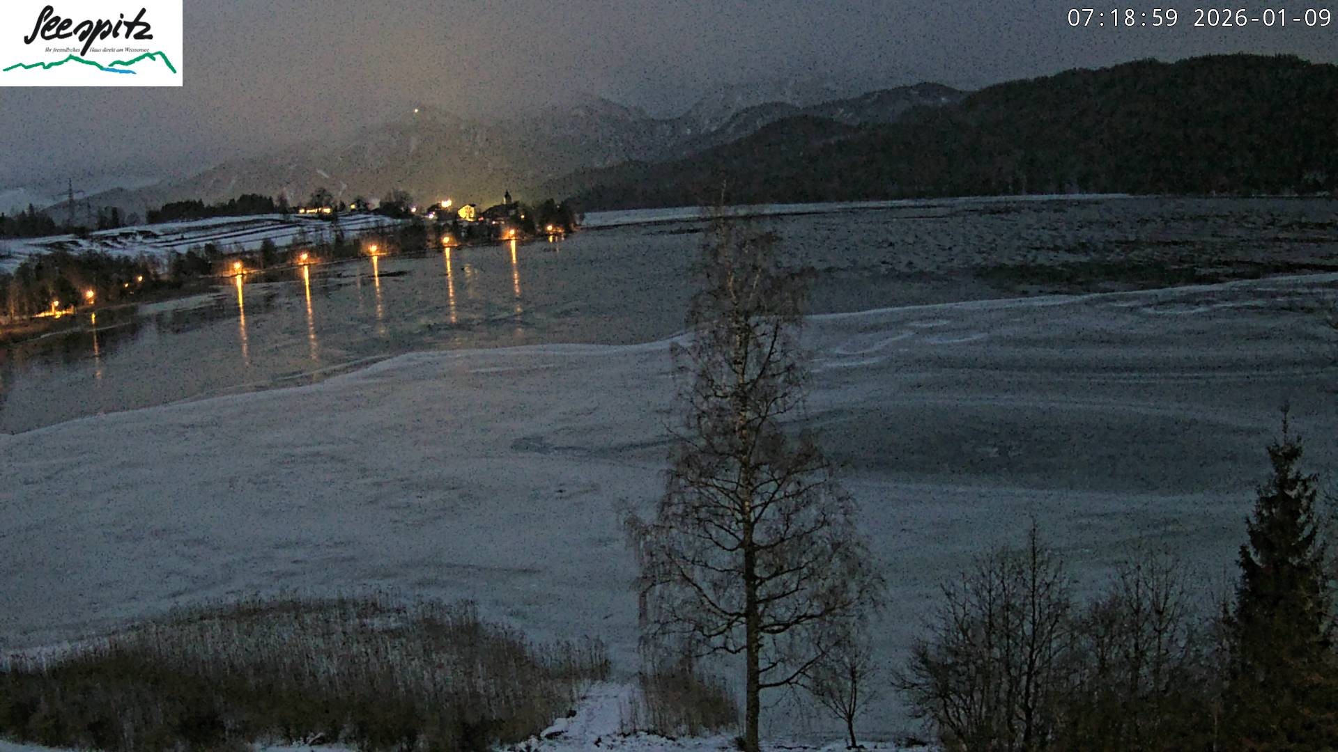 Archiv Foto Webcam Füssen: Blick auf den Weißensee vom Hotel Seespitz