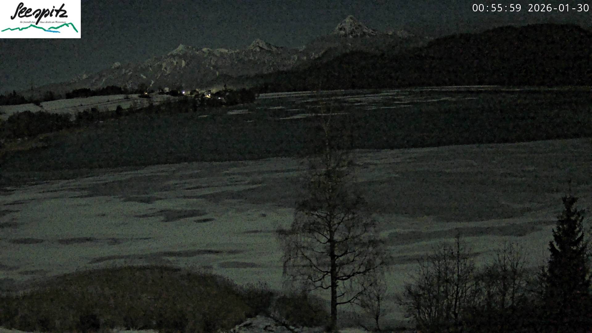 Archiv Foto Webcam Füssen: Blick auf den Weißensee vom Hotel Seespitz
