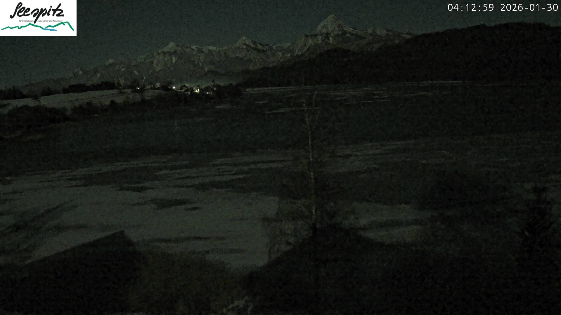 Archiv Foto Webcam Füssen: Blick auf den Weißensee vom Hotel Seespitz