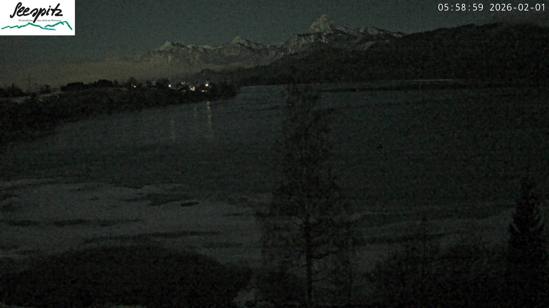 Archiv Foto Webcam Füssen: Blick auf den Weißensee vom Hotel Seespitz