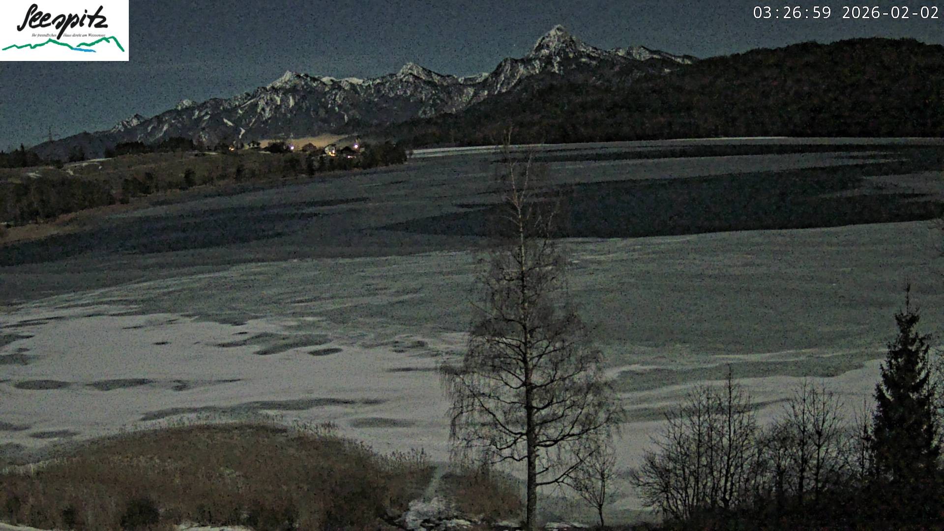 Archiv Foto Webcam Füssen: Blick auf den Weißensee vom Hotel Seespitz