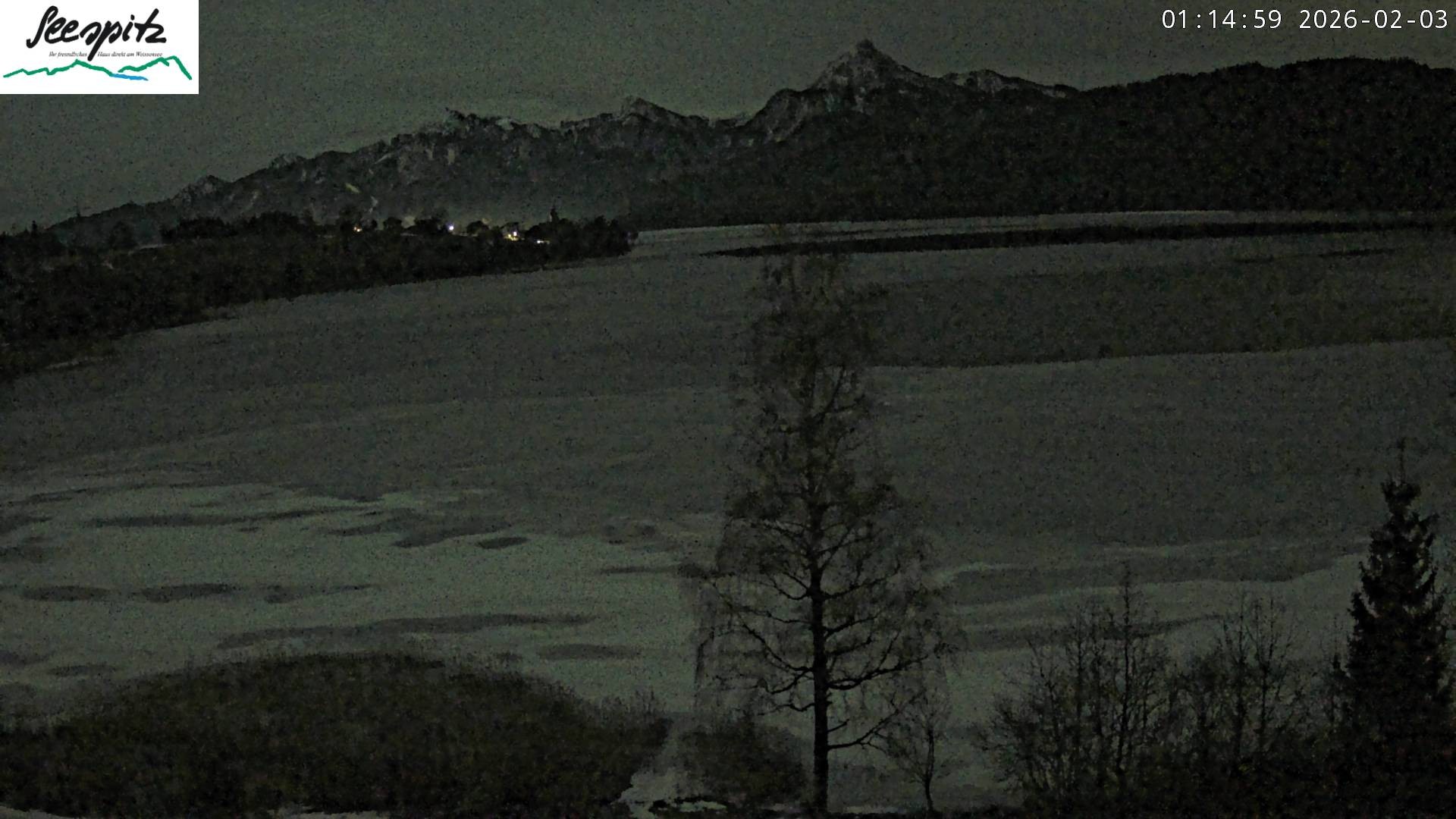 Archiv Foto Webcam Füssen: Blick auf den Weißensee vom Hotel Seespitz