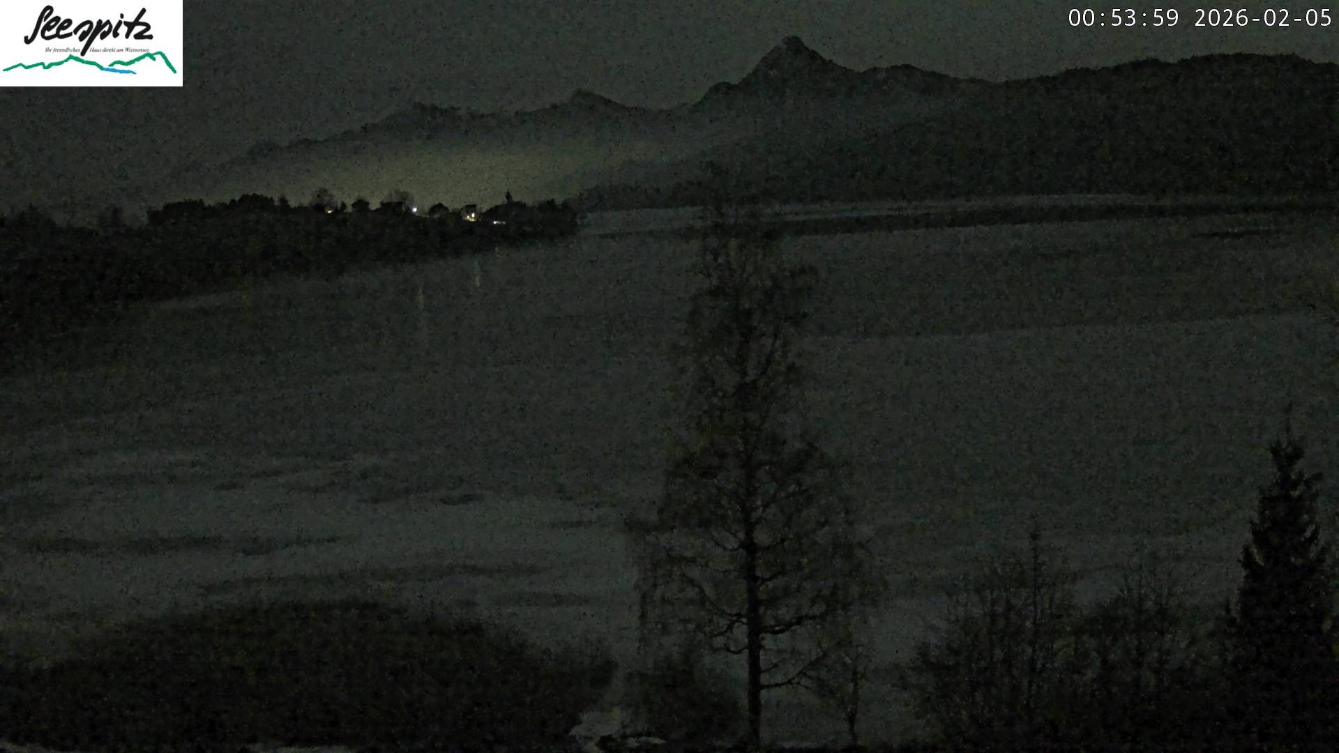 Archiv Foto Webcam Füssen: Blick auf den Weißensee vom Hotel Seespitz