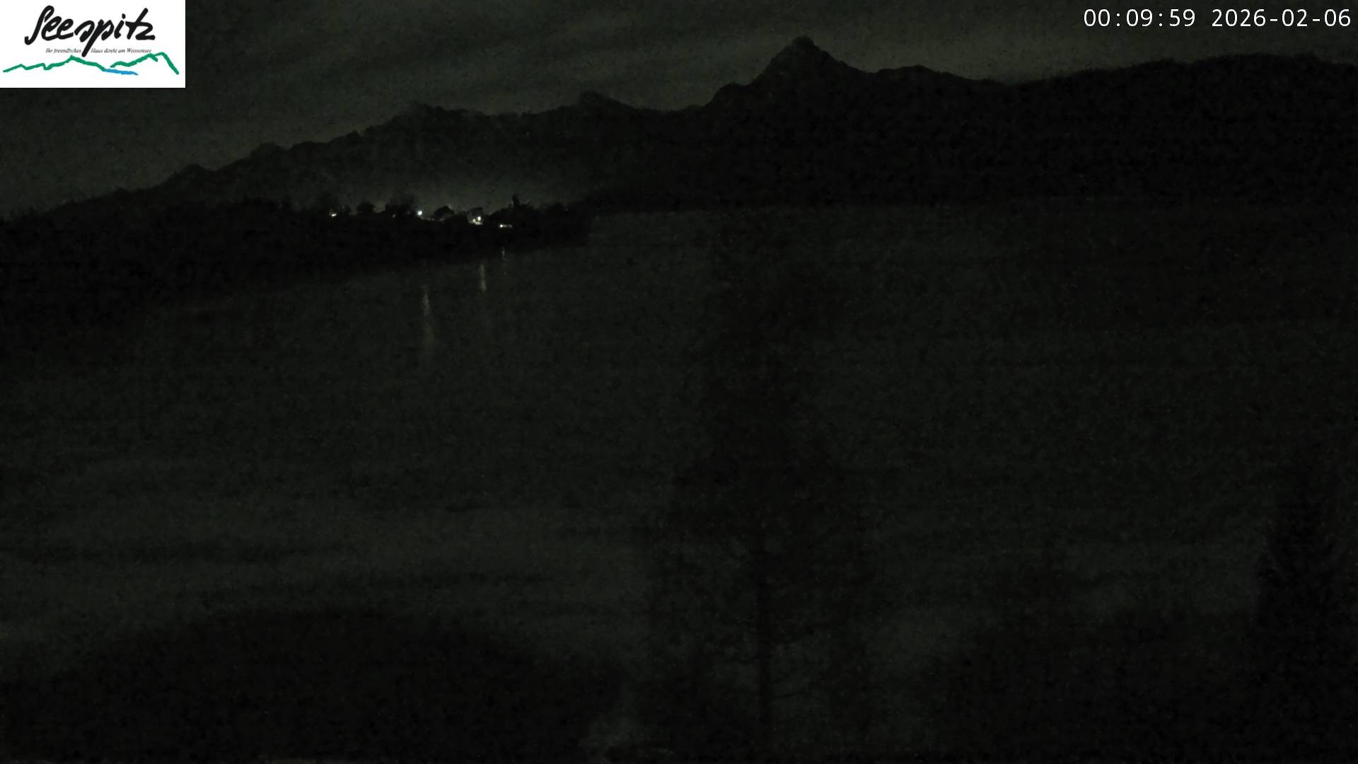 Archiv Foto Webcam Füssen: Blick auf den Weißensee vom Hotel Seespitz