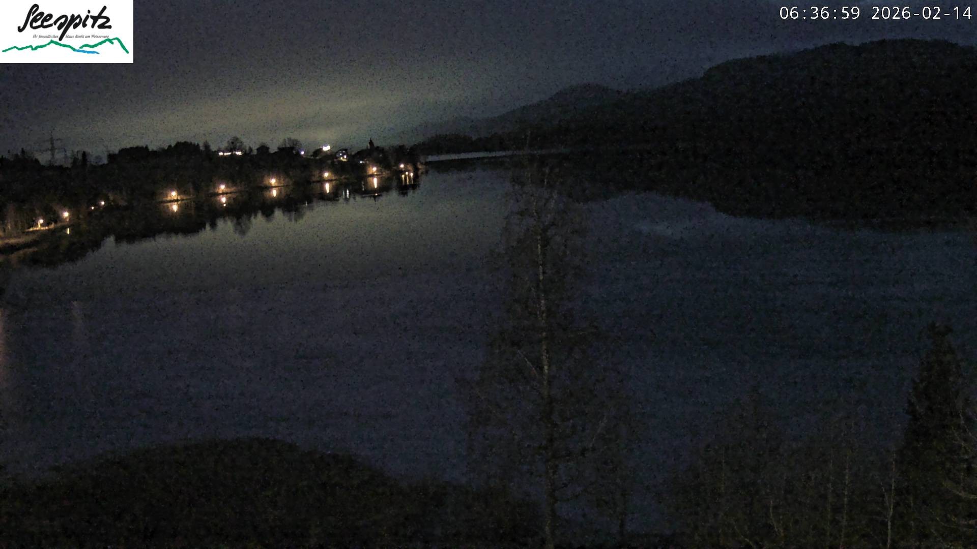 Archiv Foto Webcam Füssen: Blick auf den Weißensee vom Hotel Seespitz