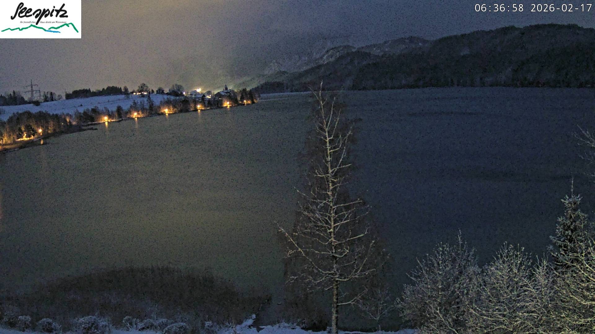 Archiv Foto Webcam Füssen: Blick auf den Weißensee vom Hotel Seespitz