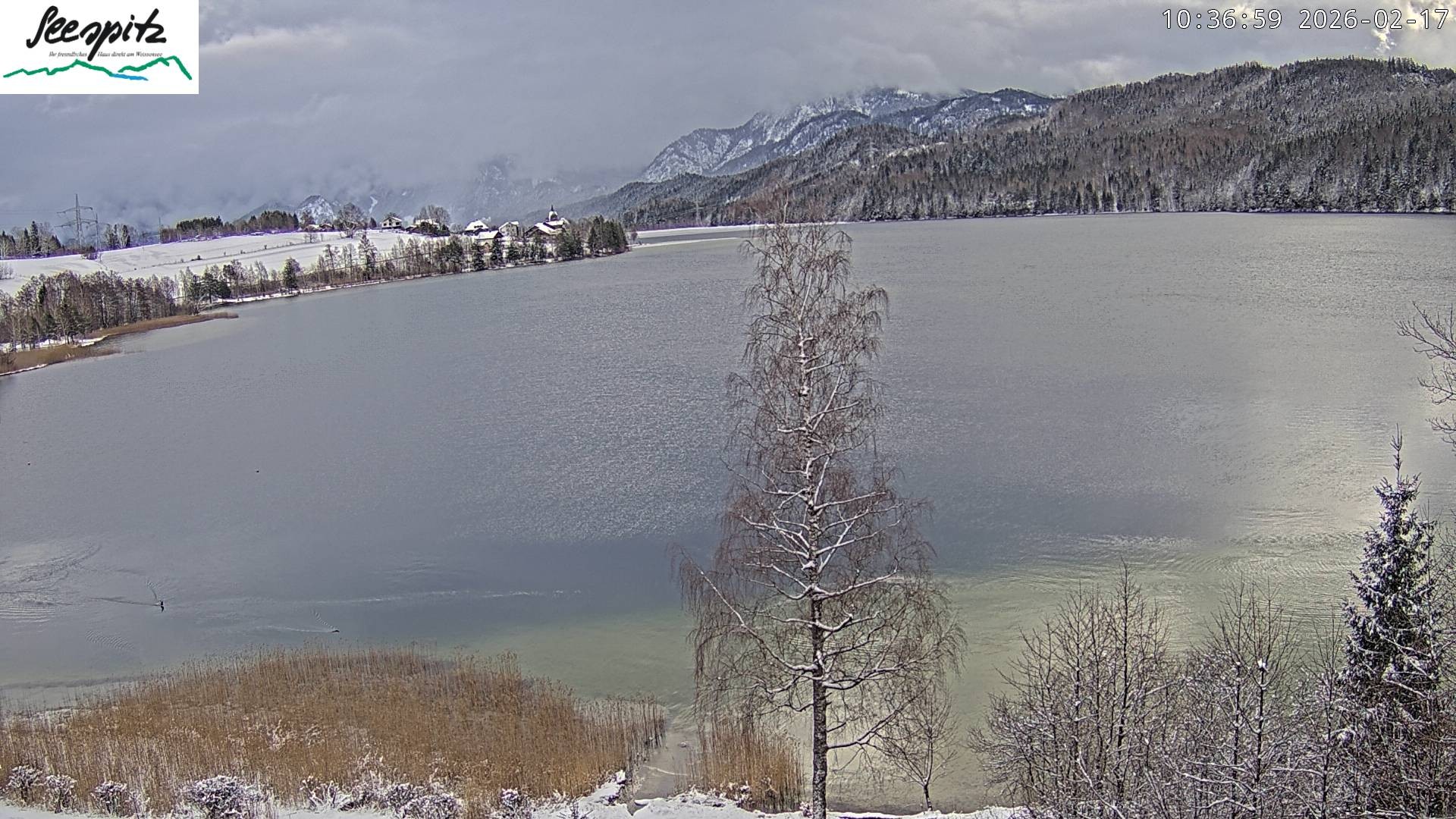 Archiv Foto Webcam Füssen: Blick auf den Weißensee vom Hotel Seespitz