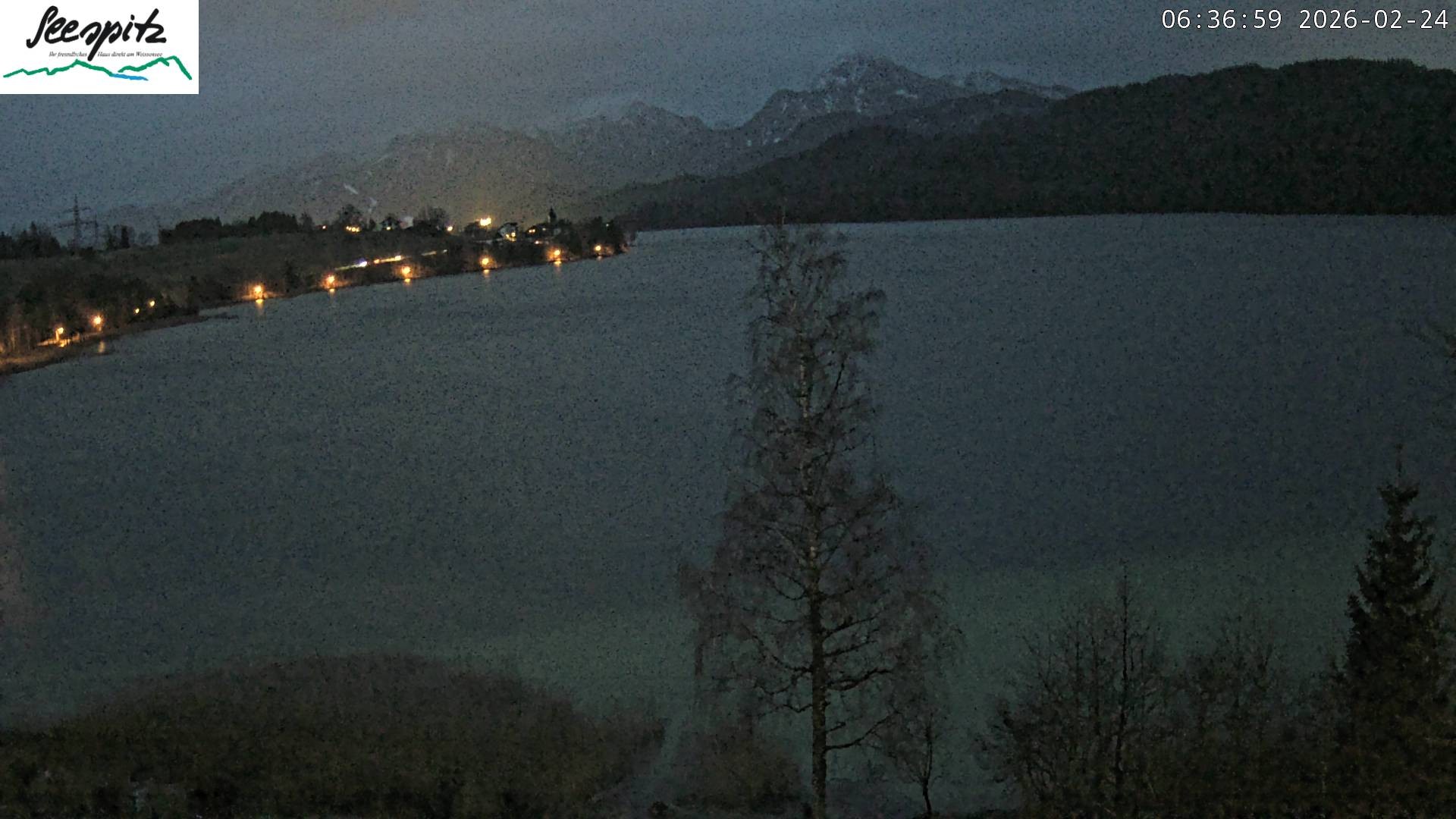 Archiv Foto Webcam Füssen: Blick auf den Weißensee vom Hotel Seespitz