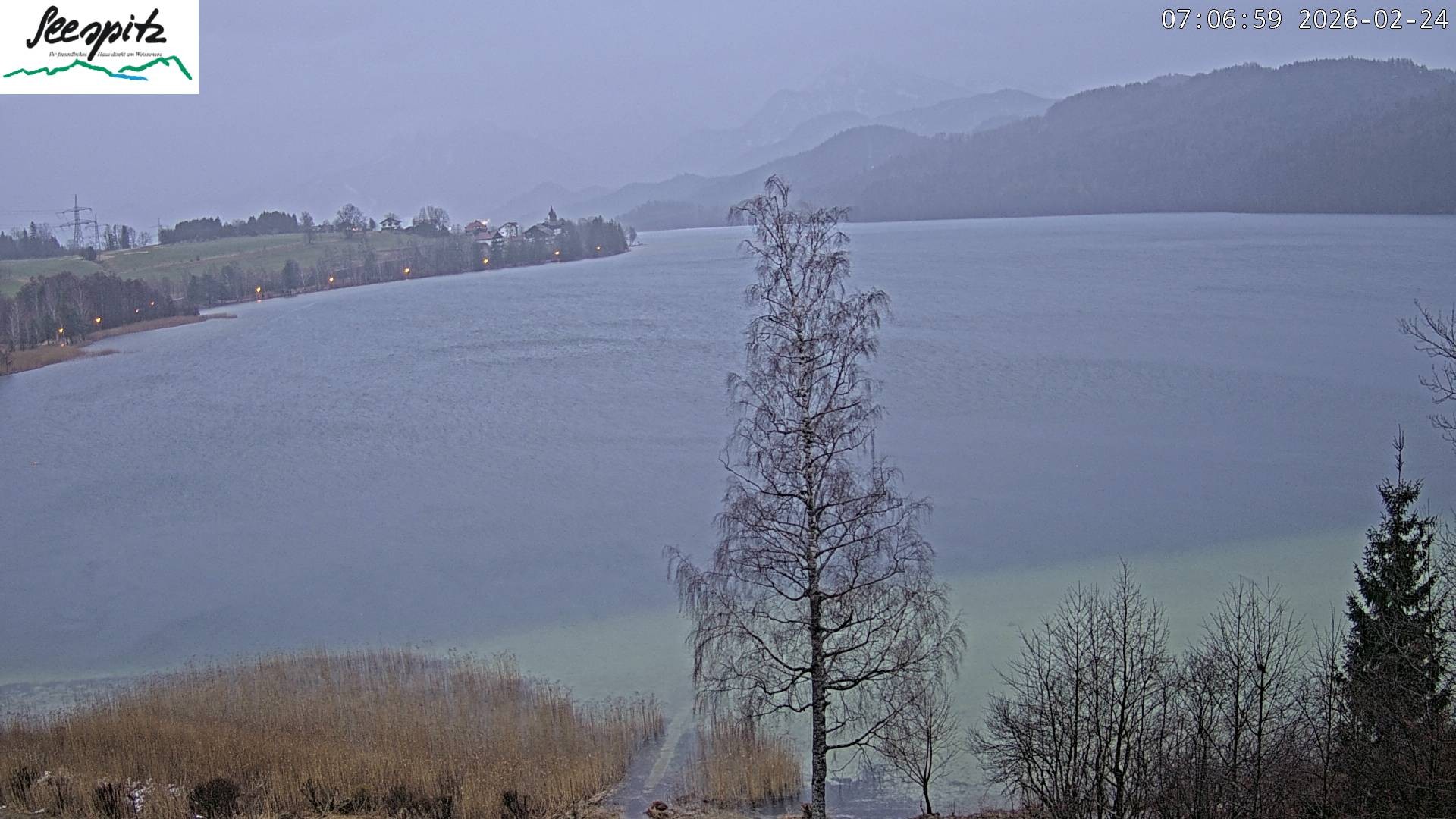 Archiv Foto Webcam Füssen: Blick auf den Weißensee vom Hotel Seespitz