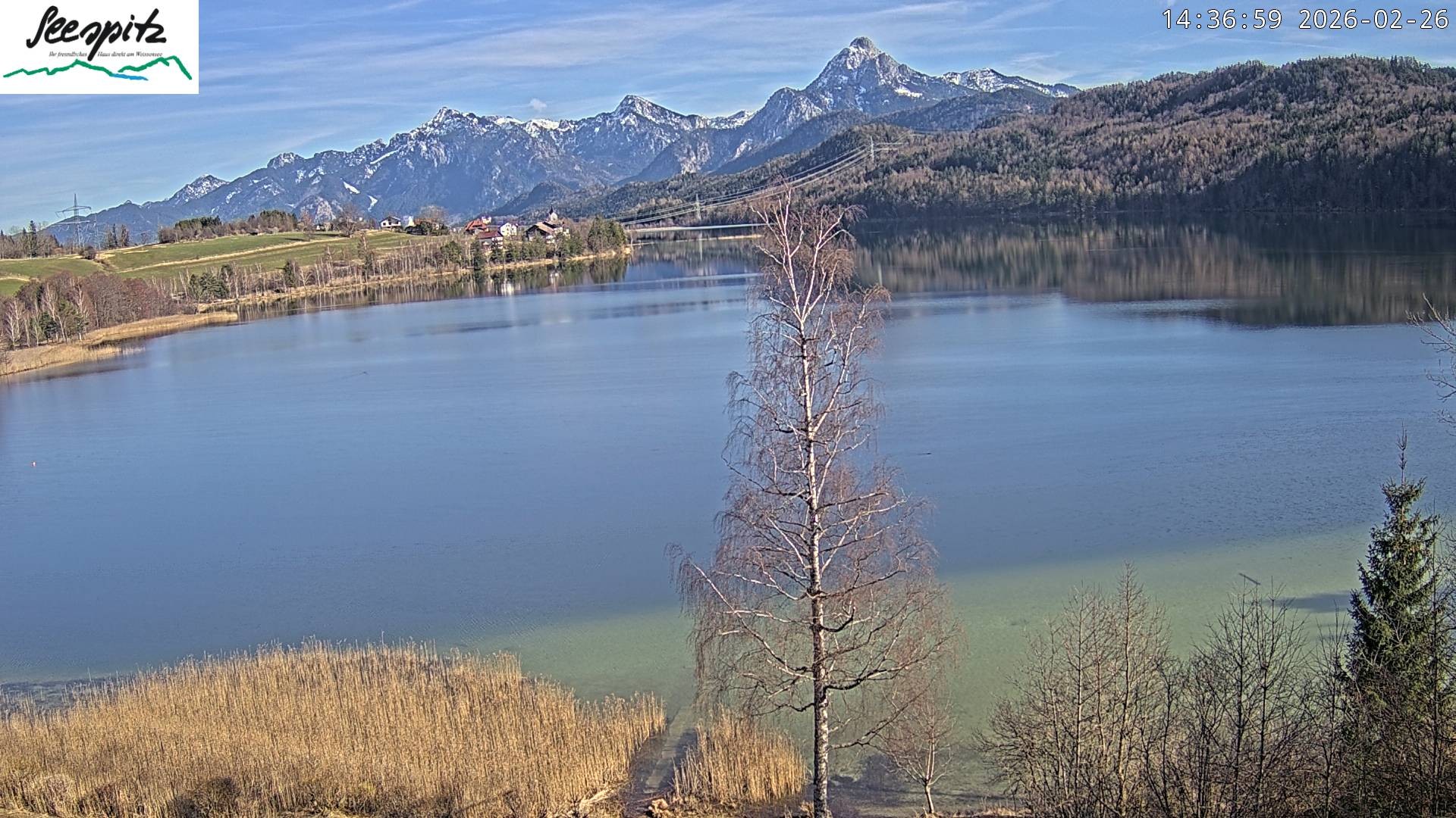 Archived image Webcam Weissensee near Füssen