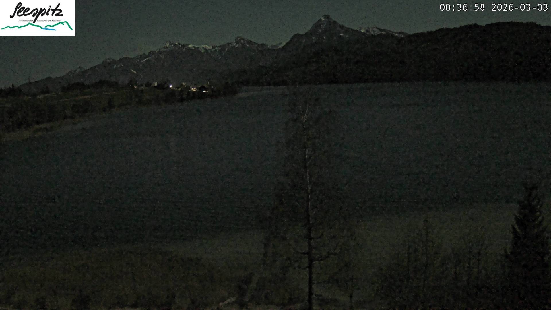 Archiv Foto Webcam Füssen: Blick auf den Weißensee vom Hotel Seespitz