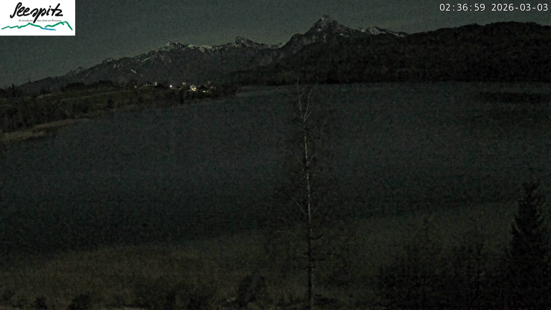 Archiv Foto Webcam Füssen: Blick auf den Weißensee vom Hotel Seespitz