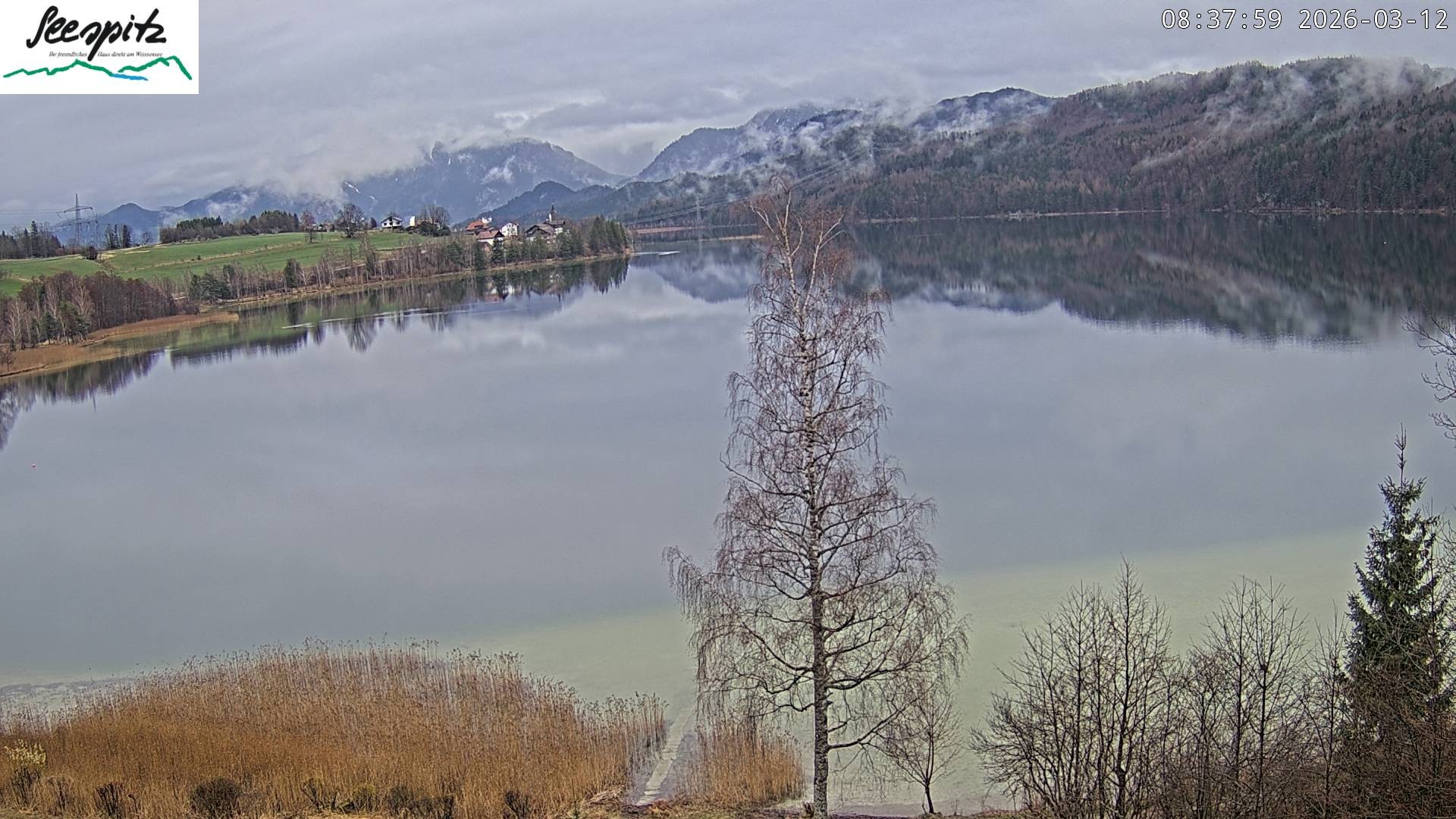 Archiv Foto Webcam Füssen: Blick auf den Weißensee vom Hotel Seespitz