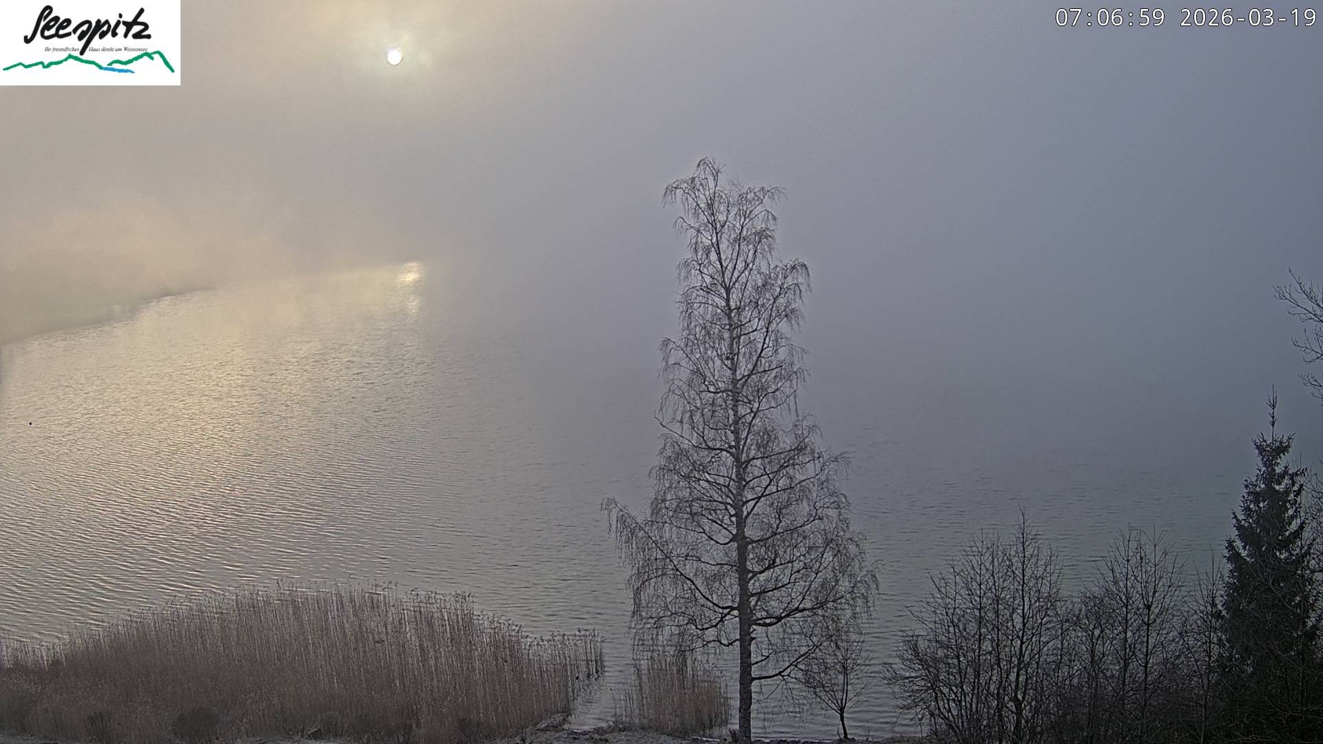 Archiv Foto Webcam Füssen: Blick auf den Weißensee vom Hotel Seespitz