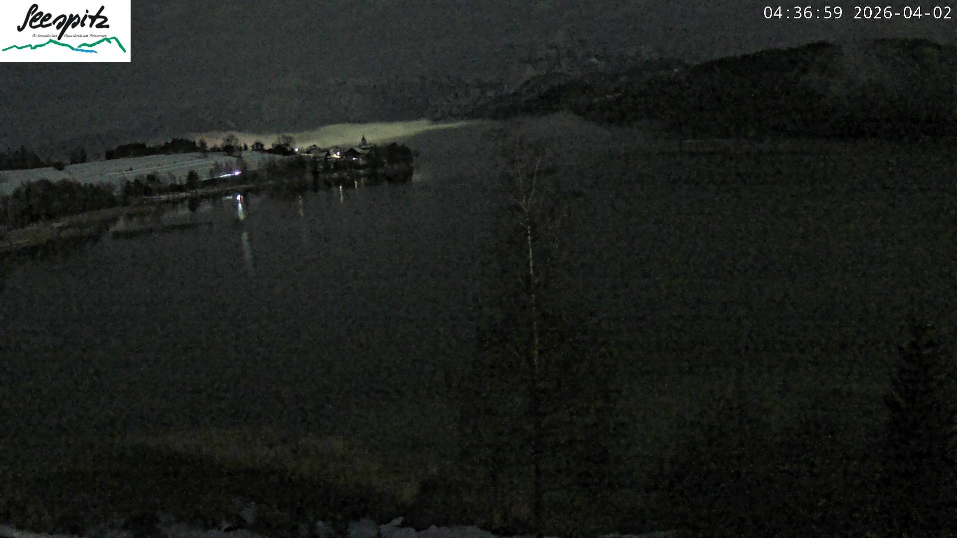 Archiv Foto Webcam Füssen: Blick auf den Weißensee vom Hotel Seespitz