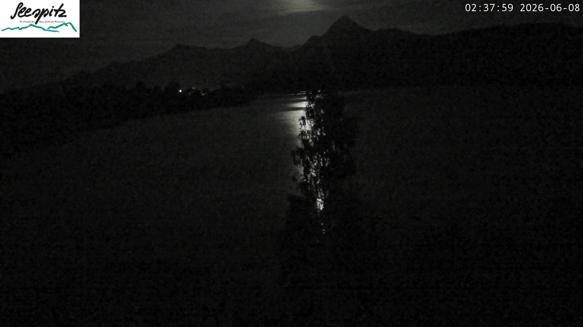 Archiv Foto Webcam Füssen: Blick auf den Weißensee vom Hotel Seespitz