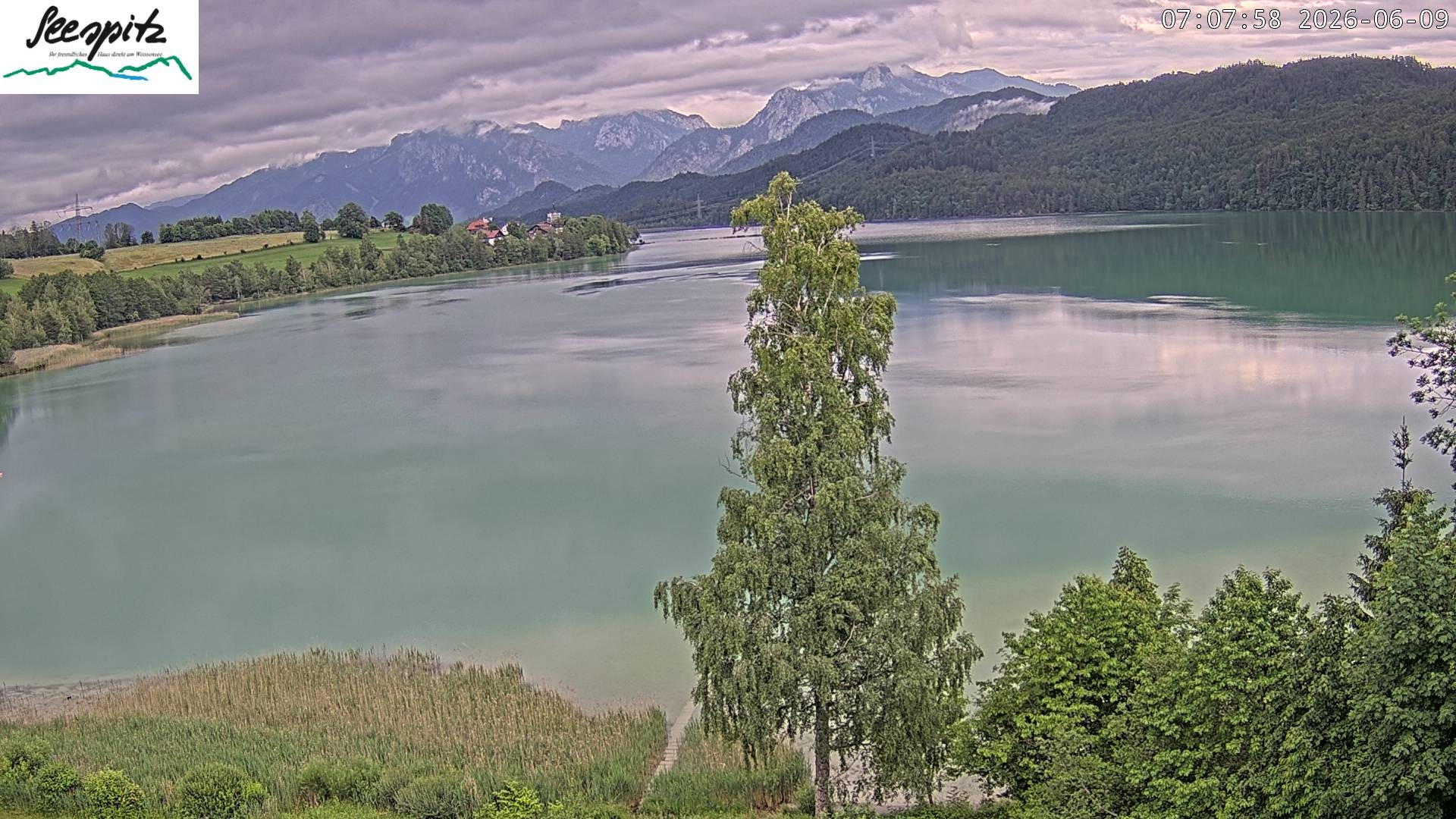 Archived image Webcam Weissensee near Füssen