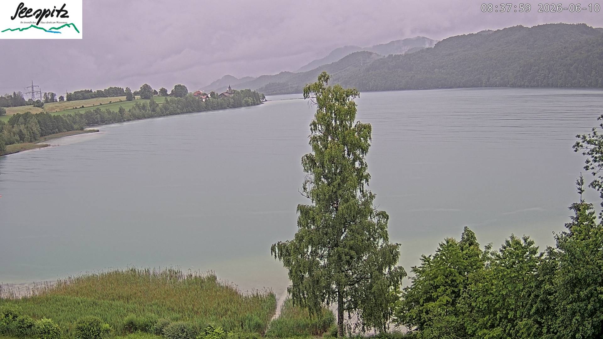 Archiv Foto Webcam Füssen: Blick auf den Weißensee vom Hotel Seespitz