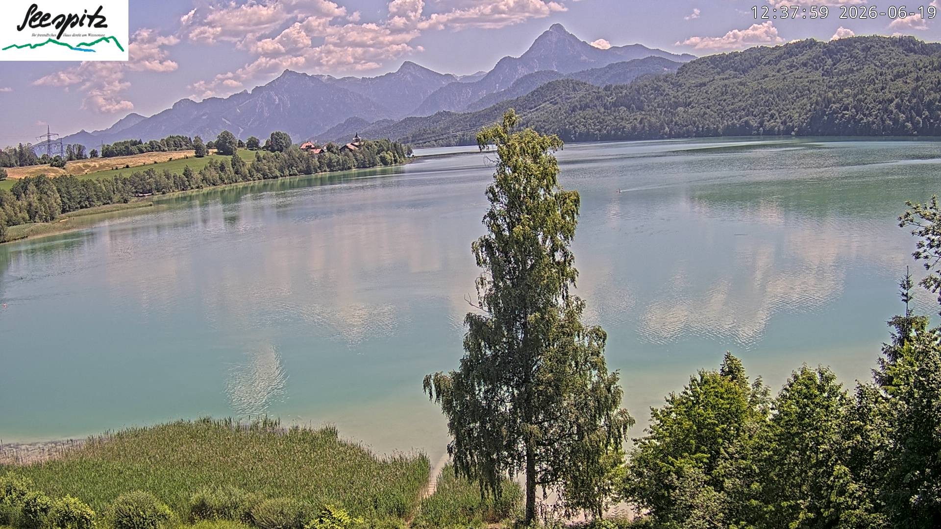 Archived image Webcam Weissensee near Füssen