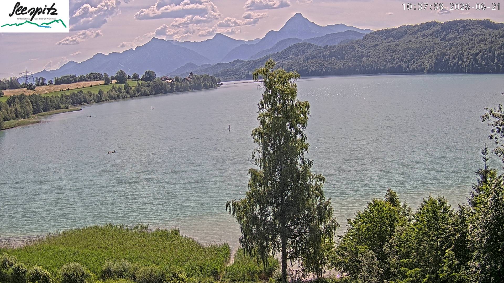 Archived image Webcam Weissensee near Füssen