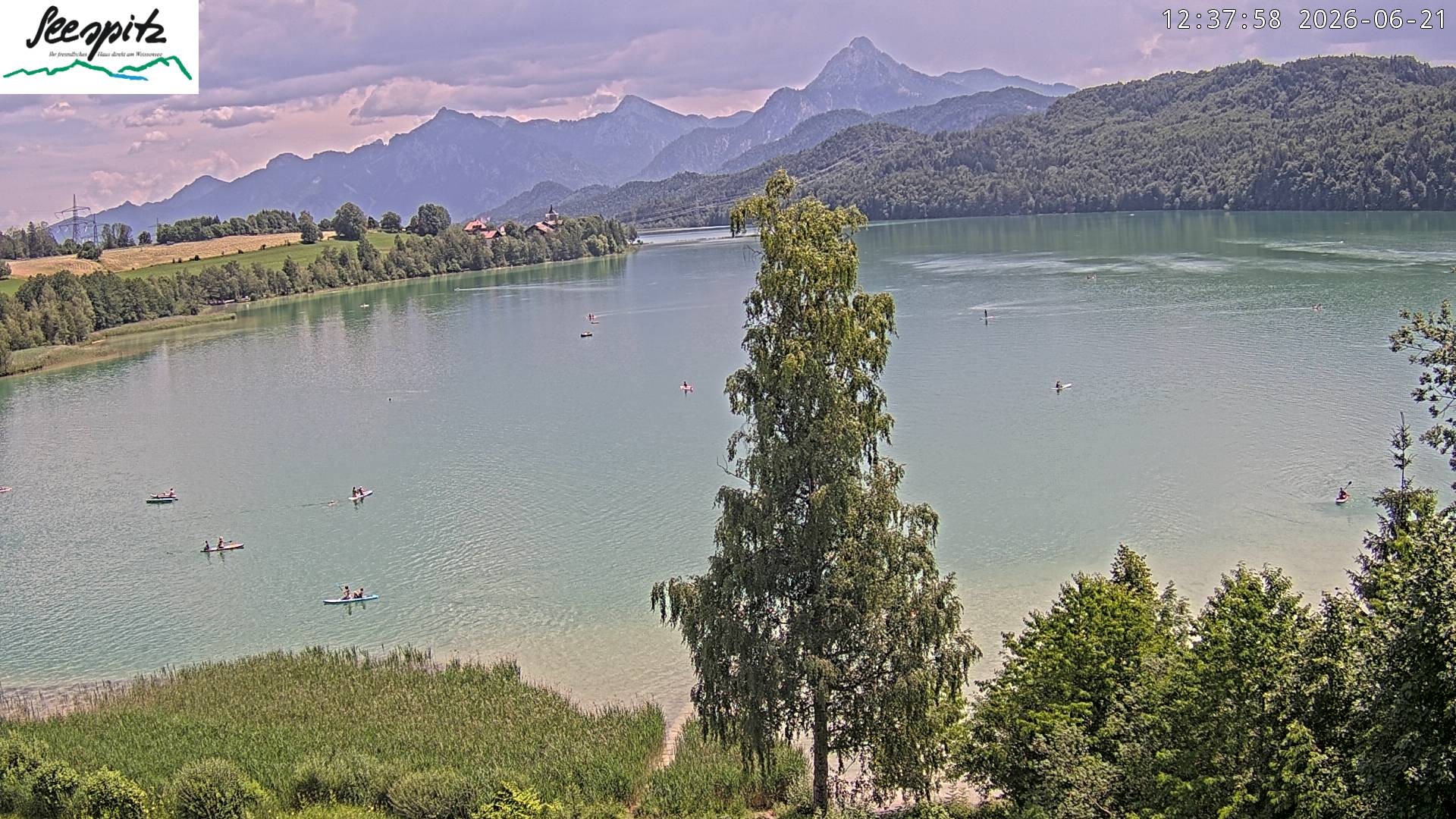 Archived image Webcam Weissensee near Füssen