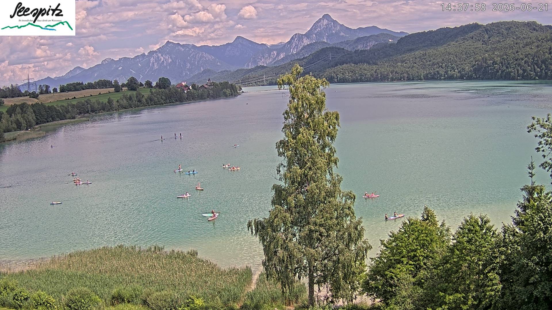 Archived image Webcam Weissensee near Füssen