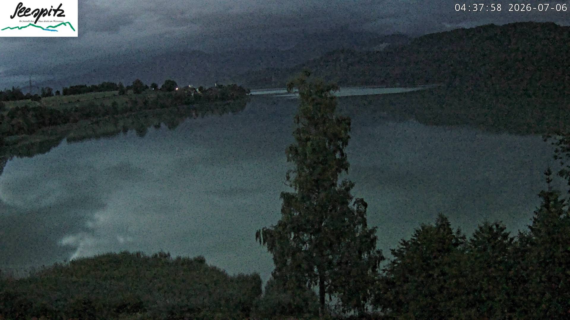 Archiv Foto Webcam Füssen: Blick auf den Weißensee vom Hotel Seespitz