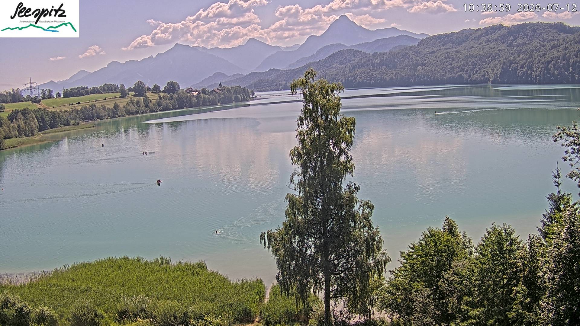 Archived image Webcam Weissensee near Füssen