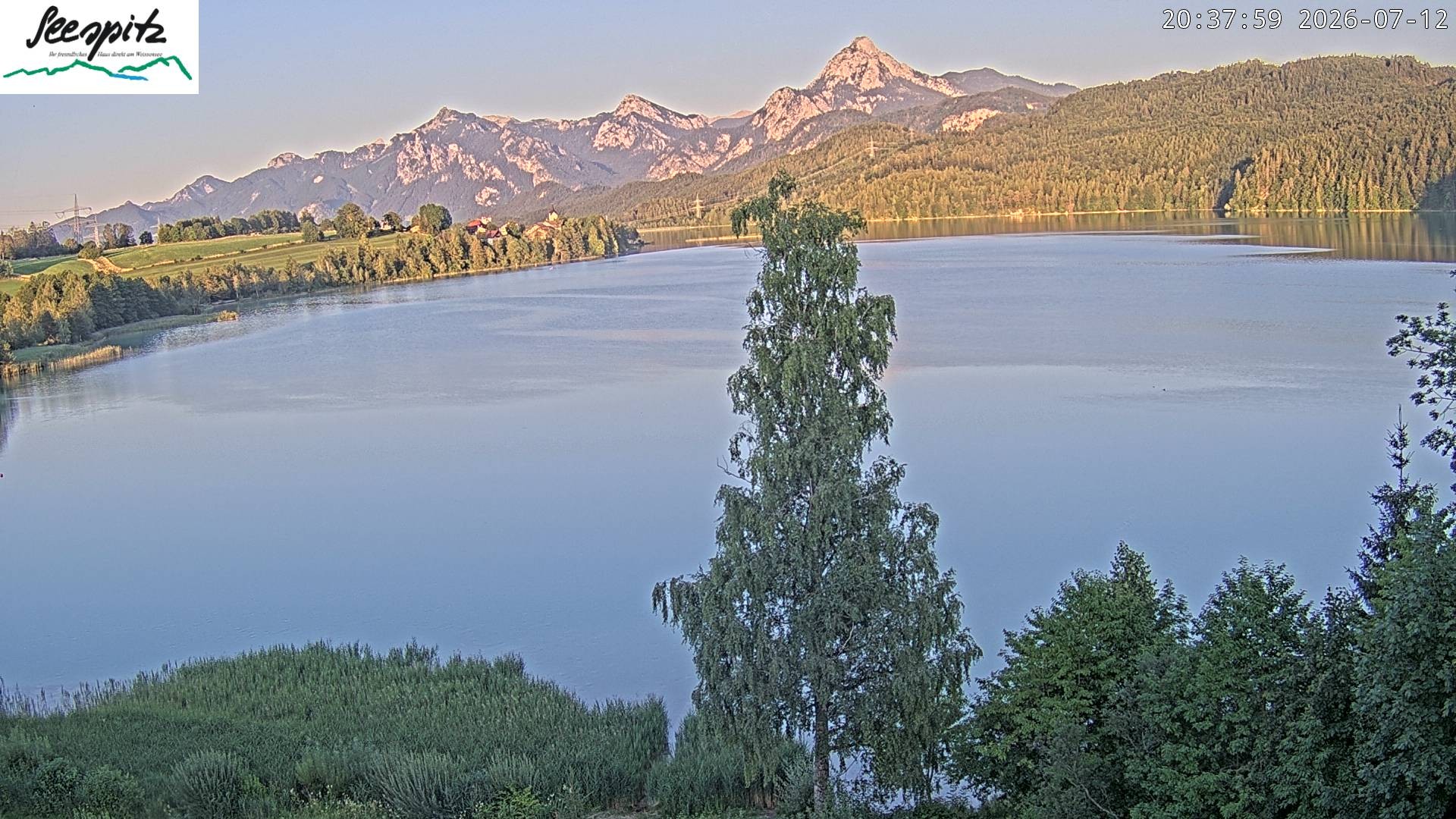 Archived image Webcam Weissensee near Füssen