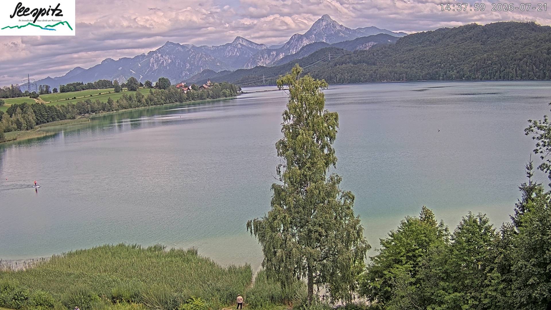Archived image Webcam Weissensee near Füssen