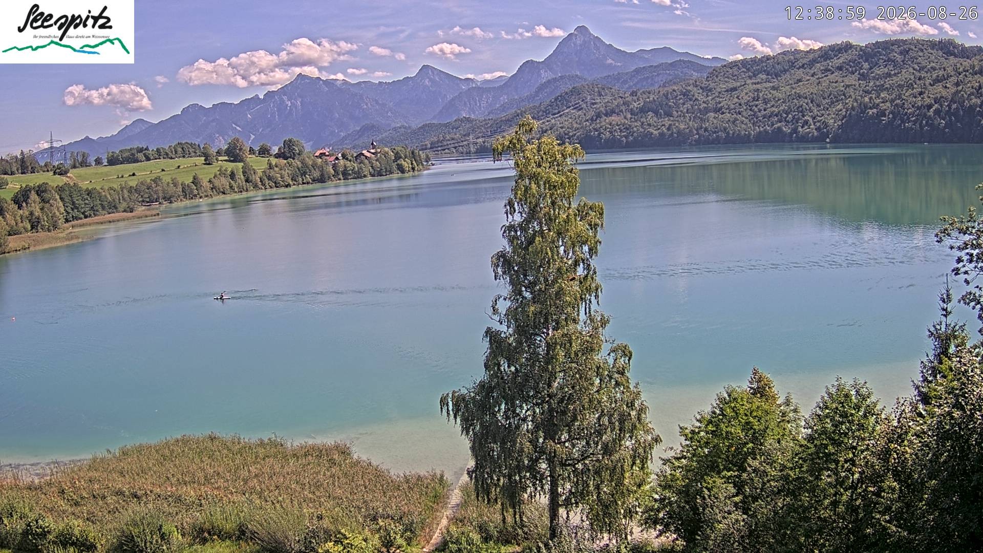 Archived image Webcam Weissensee near Füssen