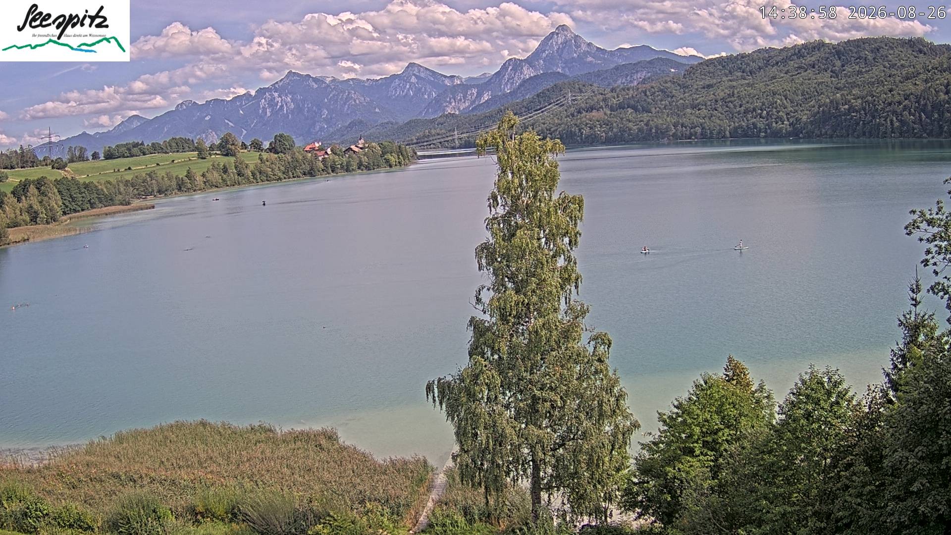 Archived image Webcam Weissensee near Füssen